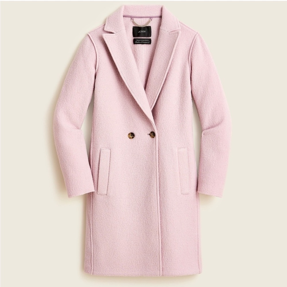 J.Crew Daphne Italian felted wool topcoat coat size 14